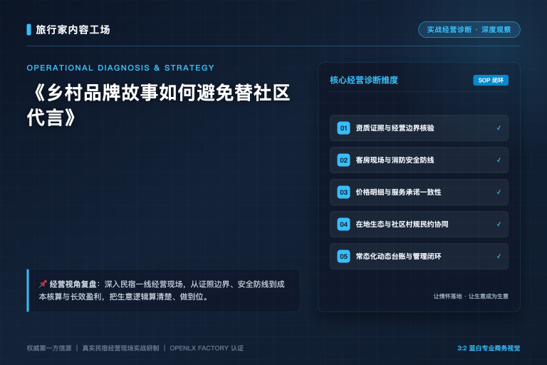 乡村品牌故事如何避免替社区代言