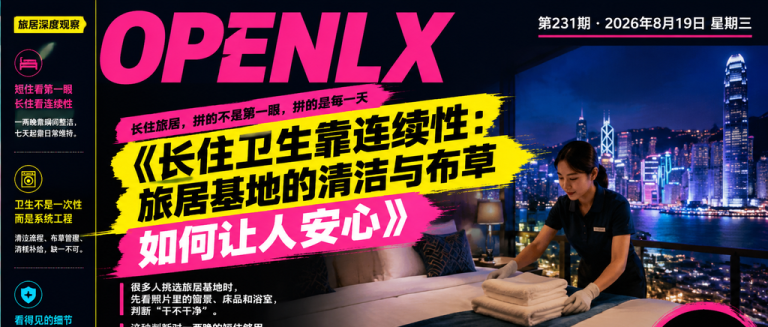 长住卫生靠连续性：旅居基地的清洁与布草如何让人安心｜旅居基地、长住卫生