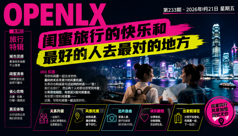 闺蜜旅行的快乐和最好的人去最对的地方｜闺蜜旅行、松弛感