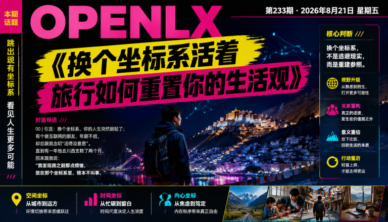 换个坐标系活着旅行如何重置你的生活观｜换个坐标系活着、换坐标系